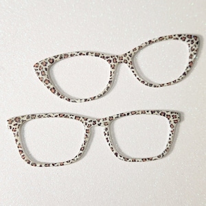 Leopard Gold Glitter Magnetic Glasses
