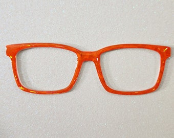 Orange Crystal Custom Magnetic Glasses Topper