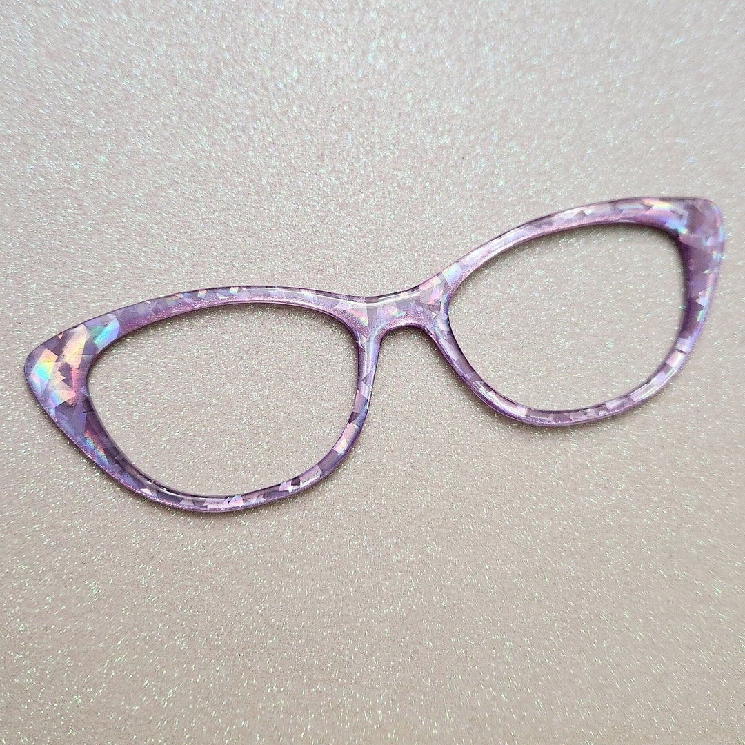 Light Purple Crystal Custom Glasses Topper Etsy