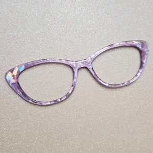 Light Purple Crystal Custom Magnetic Glasses Topper