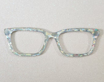Silver Crystal Custom Magnetic Glasses Topper