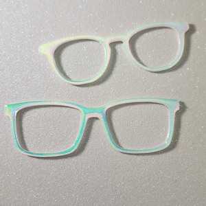 Opal Color Shift Holographic Custom Magnetic Glasses Topper image 1