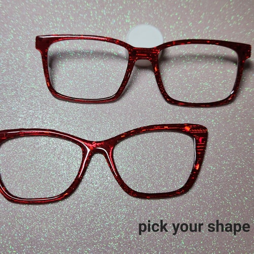Emerald Green Holographic Custom Glasses Topper Etsy