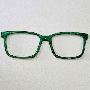 Topper magnétique personnalisé en cristal vert émeraude