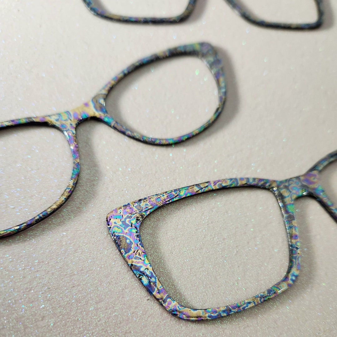 Oil Spill Glasses Topper Etsy