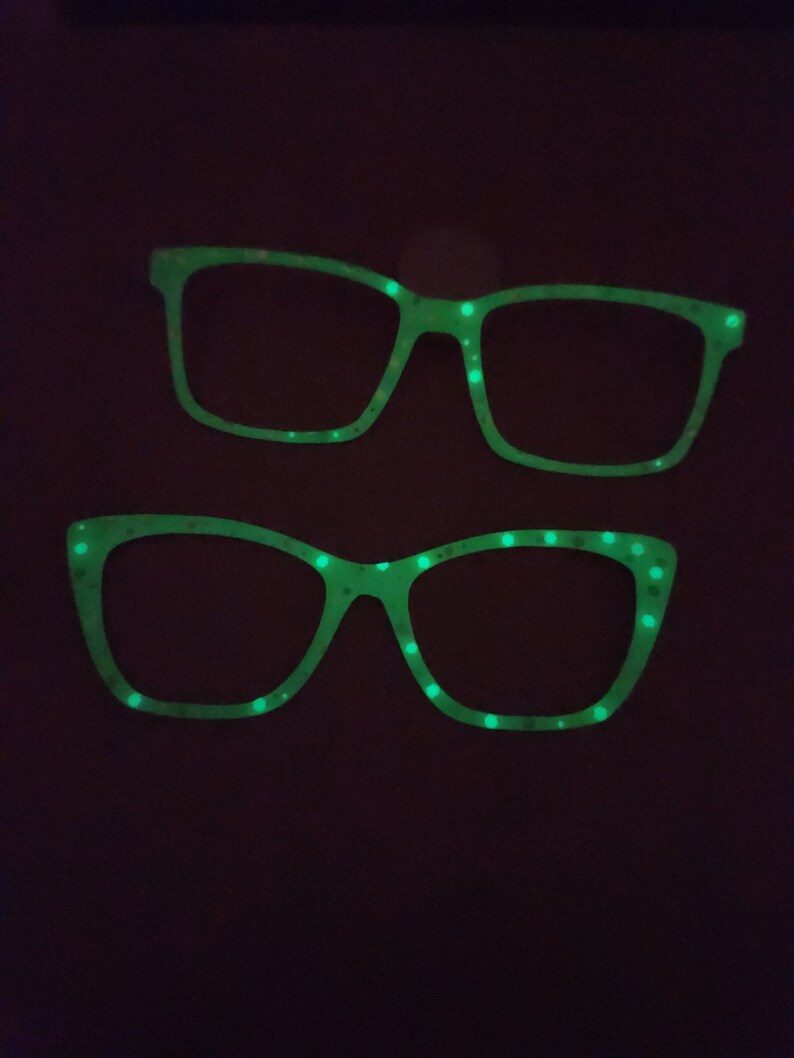 Glow in the Dark Custom Glasses Topper Etsy