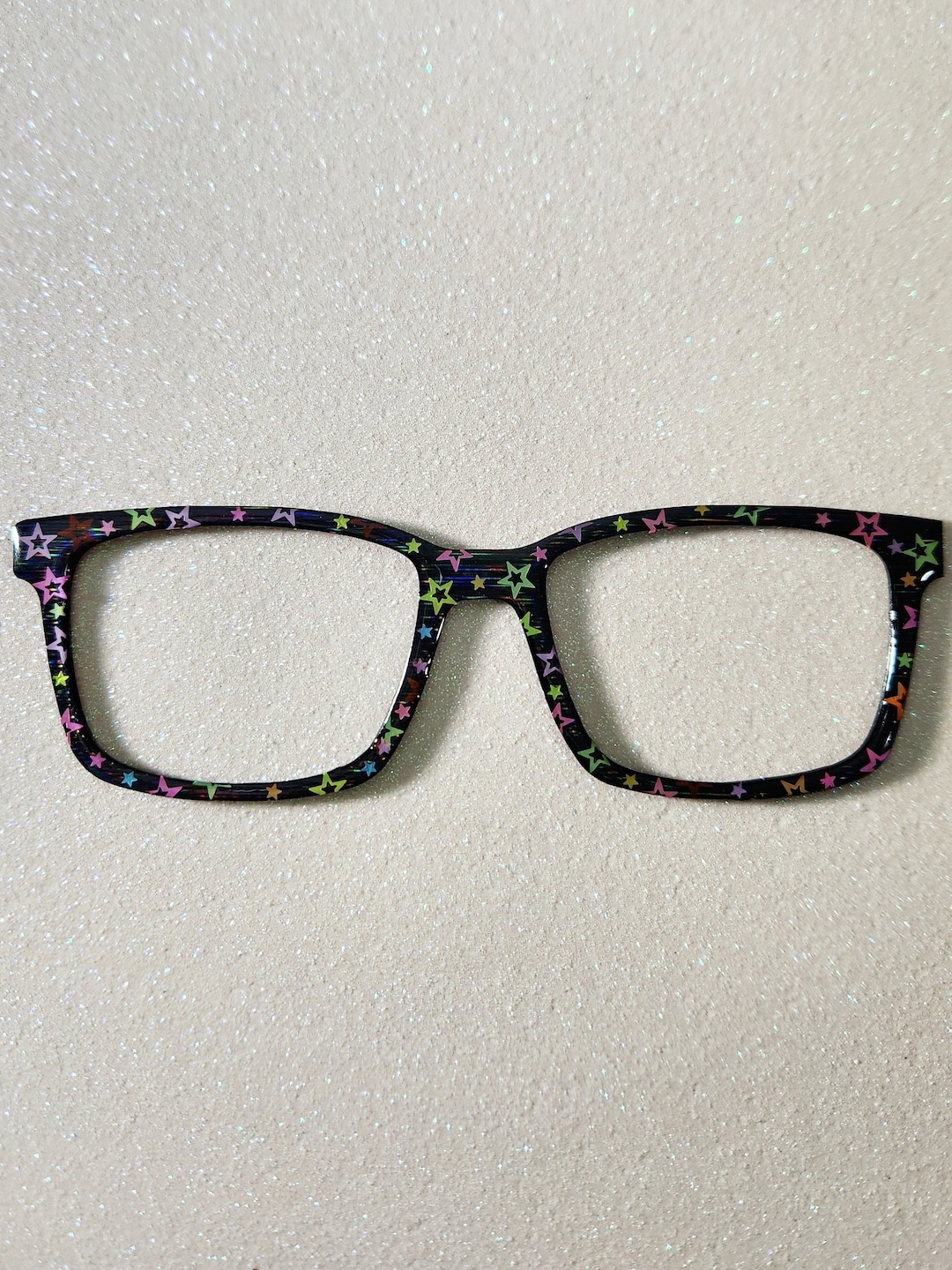 Superstar Holographic Custom Glasses Topper Etsy