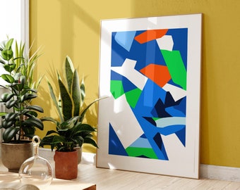 Modern Abstract Graphic Art Digital Print download contemporary modern wall decor