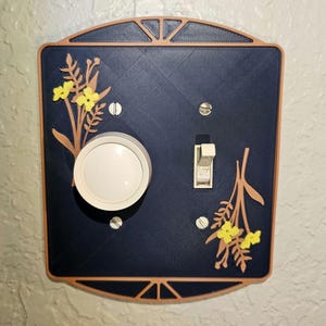 Floral Light Switch / Outlet Cover Plate