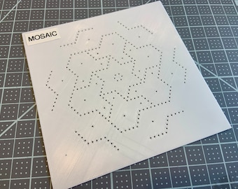 Mosaic - Template ONLY for Punched Paper Embroidery