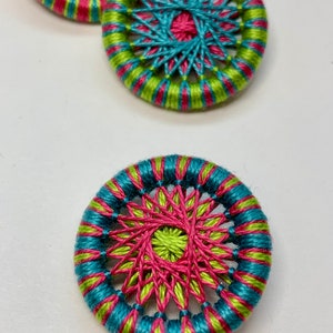 Carnival 1-1/8 Inch Buttons -- Set of 3