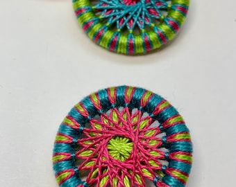 Carnival 1-1/8 Inch Buttons -- Set of 3