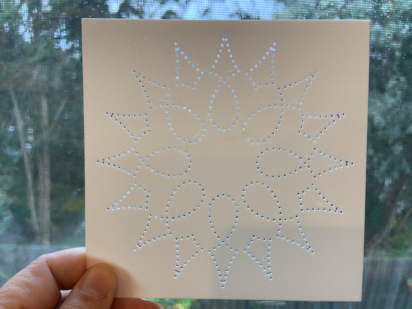Green Later Pattern Green Lantern/snow Star - DIY Pattern/template for Punched Paper ...