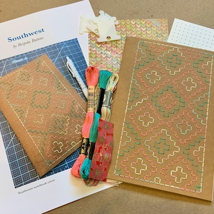 DIY Embroidered Moleskine-Sized Notebook Kit for Makers- Southwest