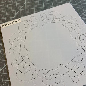 Scroll Frame - Template ONLY for Punched Paper Embroidery