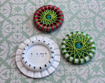 Button Templates for Thread Buttons, set of 3