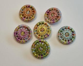 Baby Face Pastel 3/4 Inch Buttons -- Set of 6
