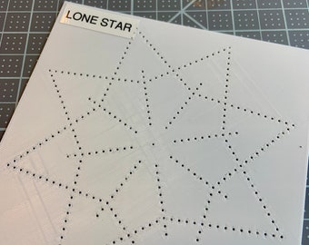Lone Star - Template ONLY for Punched Paper Embroidery