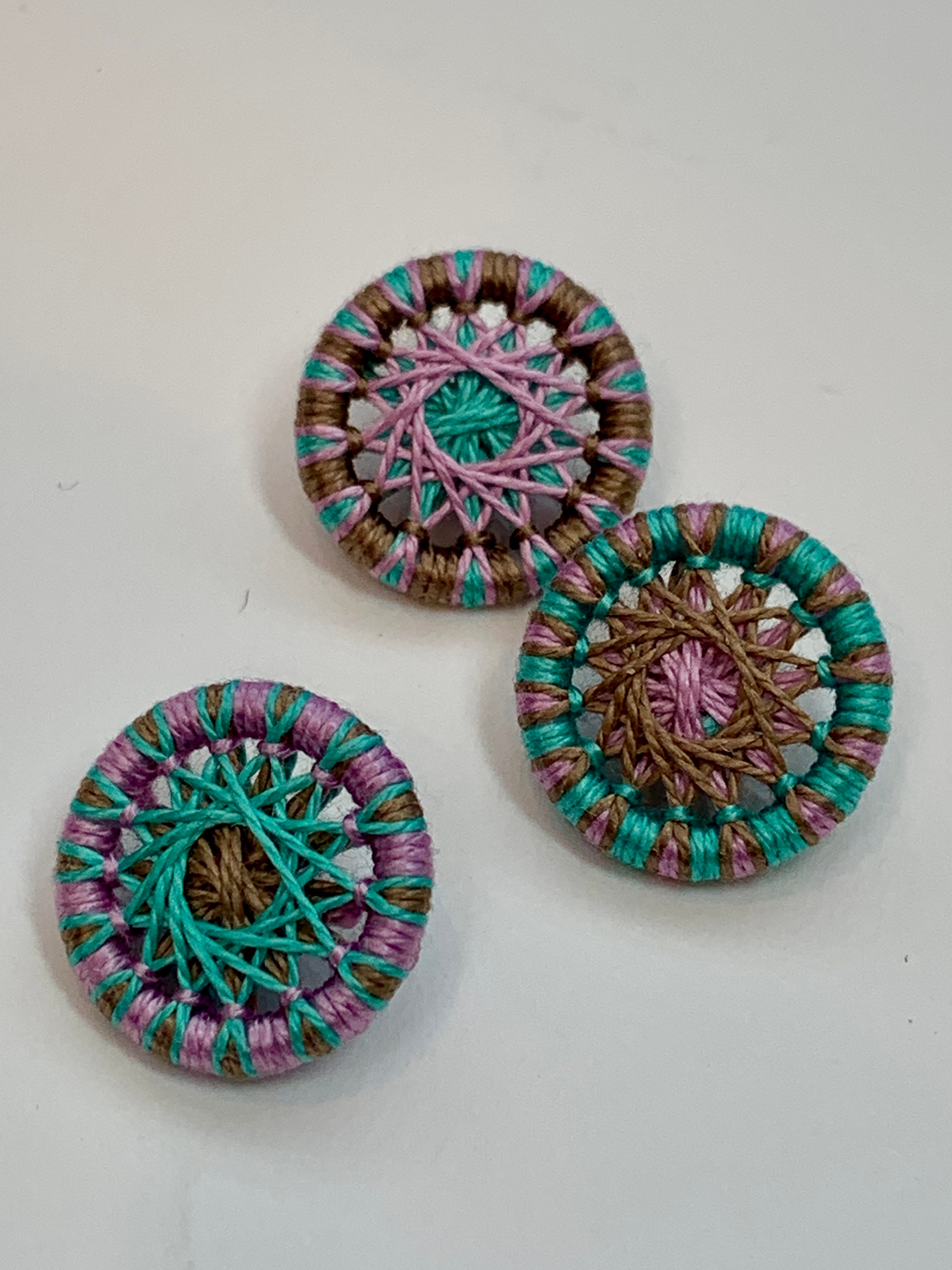 糸ボタンの本　Dorset Ring Buttons(*´꒳`*) ちくちく ちどり＊： リングの糸ボタンいろいろ～Dorset buttons～