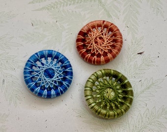 Variegated Variety One Inch Buttons -- Set of 3