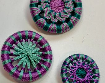 Cayuga Combo Buttons -- Set of 3