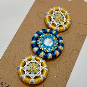 糸ボタンの本　Dorset Ring Buttons(*´꒳`*) Dorset Ring Buttons Pattern Booklet | Sue Spargo Folk Art Quilts