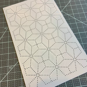 Octodiamonds - Moleskine Size Template ONLY for Punched Paper Embroidery