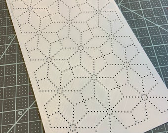 Octodiamonds - Moleskine Size Template ONLY for Punched Paper Embroidery
