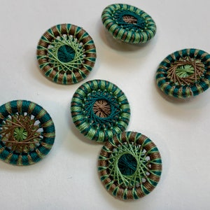 Brussels One Inch Buttons -- Set of 6