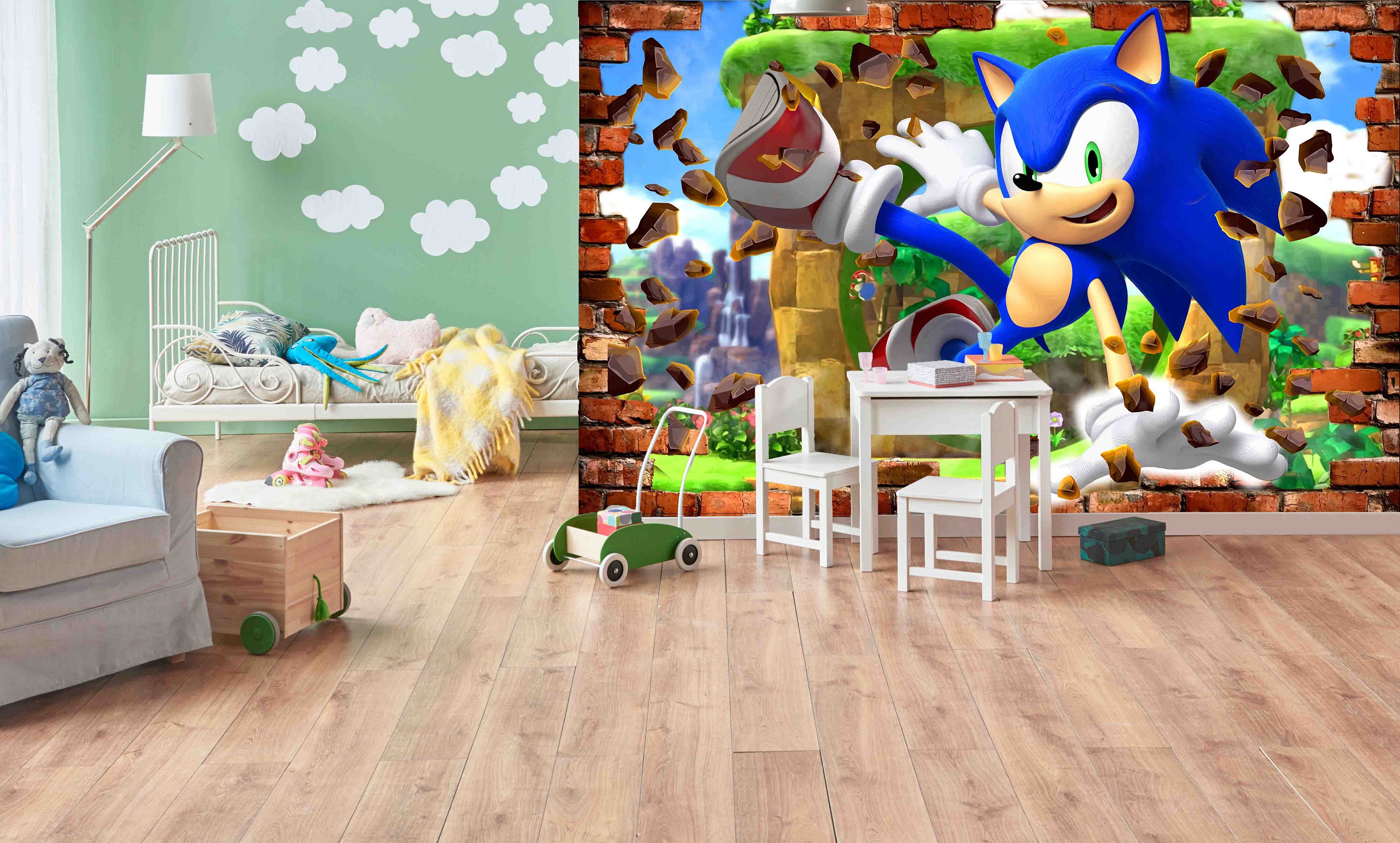 Sonic Wall Murals Photo Wallpapers - Etsy