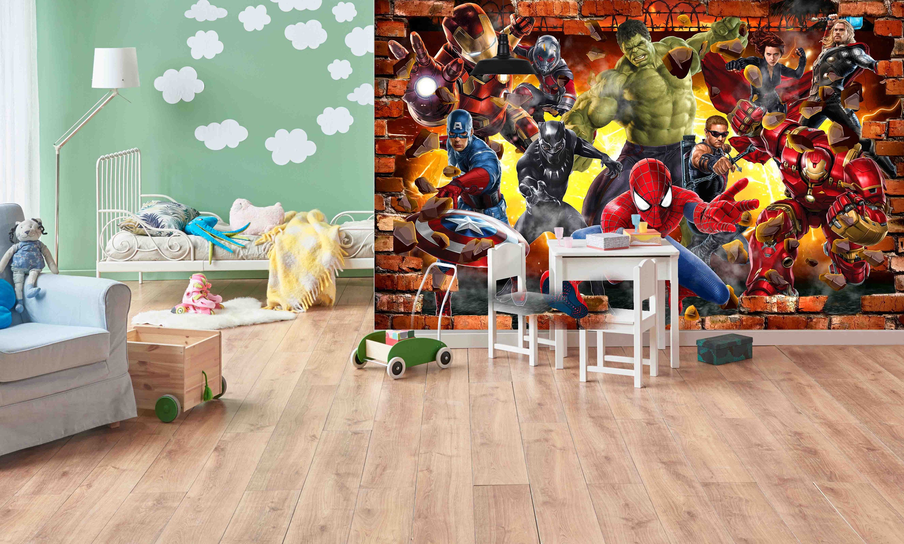 Avengers Wall Murals Photo Wallpapers Etsy