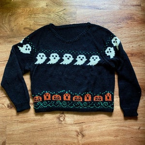 Halloween raglan sweater knitting pattern