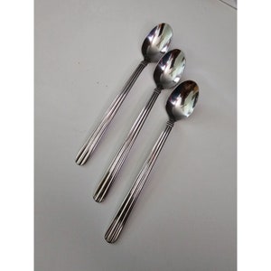 Hampton Forge Ltd Pfaltzgraff Pattern Iced Tea Spoons Stainless SteelSet of 3