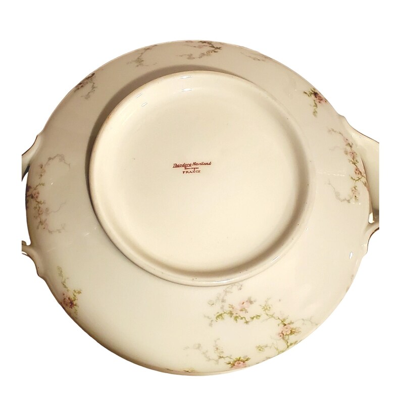 Antique Thomas Haviland Limoges China Round Covered Serving Etsy
