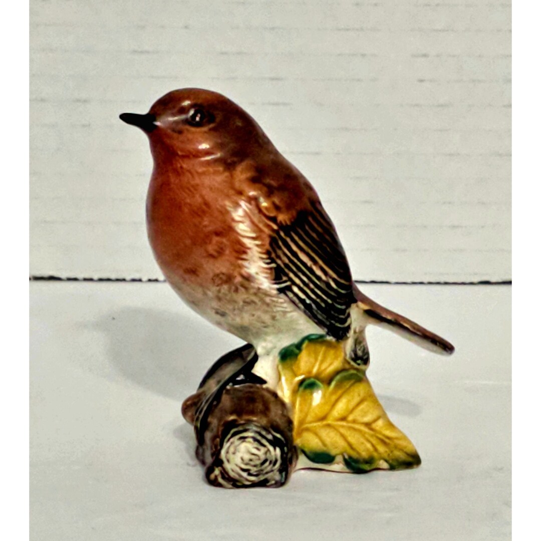 Vintage Beswick Robin 980 Porcelain Figurine Made in England Etsy