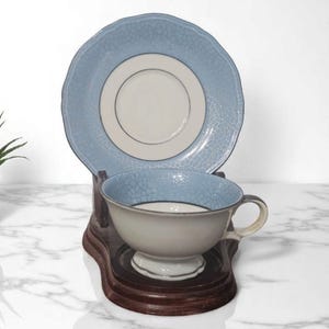 Zeh Scherzer Bavaria Footed Demitasse Cup & Saucer Set Bone China Vintage