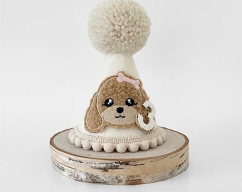 Pet birthday party hat, Dog birthday hat , Pawty hat, Dog them hat, Cake smash hat, Party hat, Dog birthday accessory