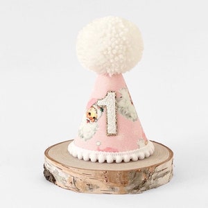 Pink Christmas party hat, Santa party hat, Christmas baby, My 1st Christmas, Christmas cake smash, Pink Christmas party hat