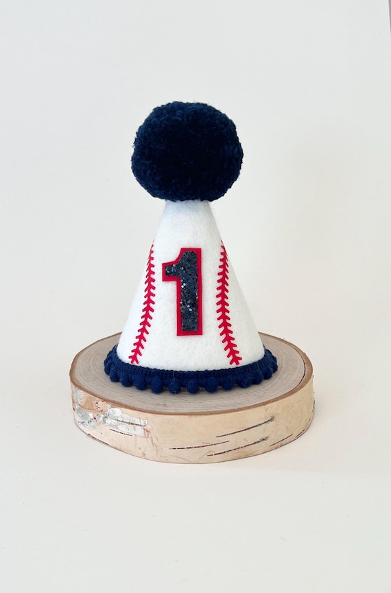 Baseball party hat, Baseball 1st birthday, cake smash, sport theme birthday hat, 1st birthday