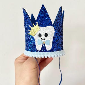 Miniature Boy 1st Tooth Party Crown || Tooth Party Crown || Tooth Theme Crown || Boy First Tooth Party || Tooth Party