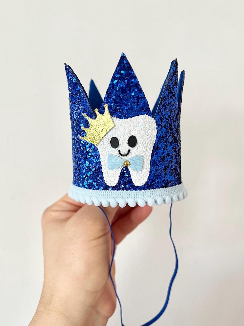 Miniature Boy 1st Tooth Party Crown || Tooth Party Crown || Tooth Theme ...