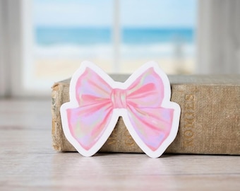 Pink Bow Sticker | Girly Sticker |  Waterproof Kindle Sticker