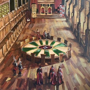 Merlin ‘The Great Hall’ Painting