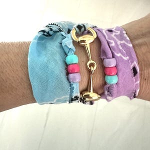 Bandana Equestrian Bit Necklace Or Wrap Bracelet