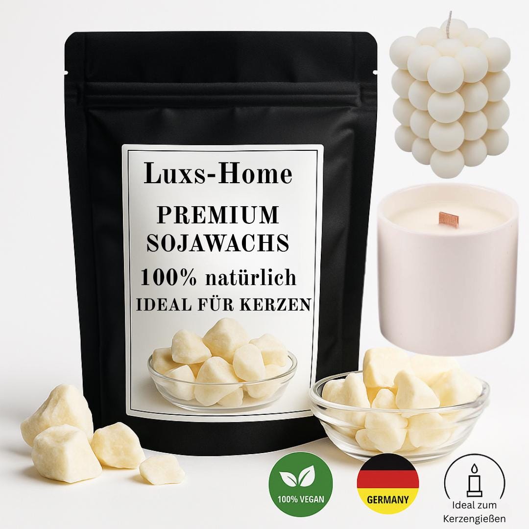 Sojawachs-Flocken Zur Kerzenherstellung – 1 Kg, 100% Natürlich, Biologisch Abbaubar, Für DIY-Kerzen