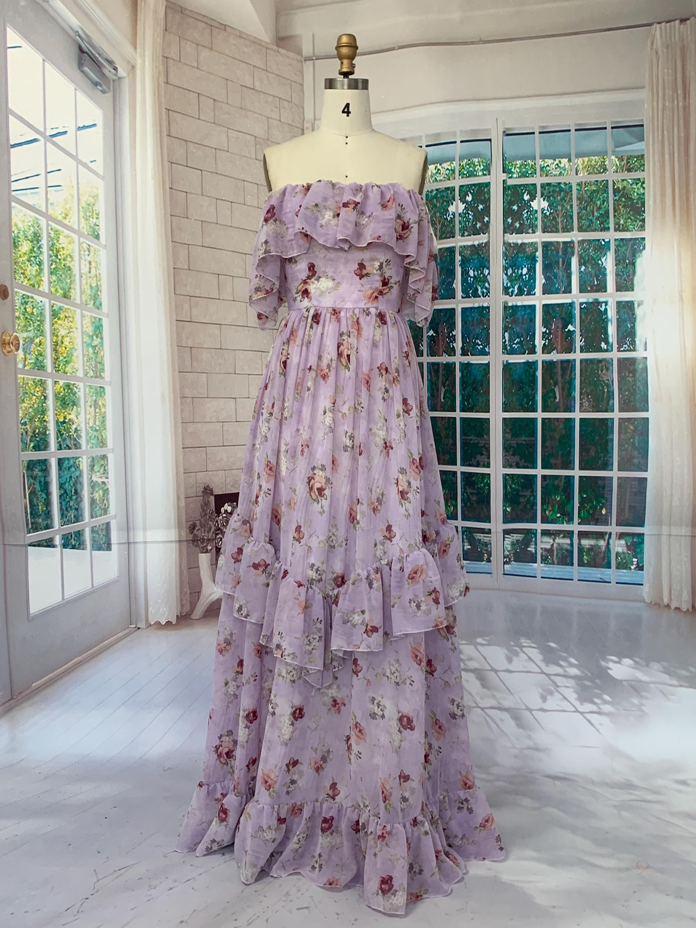 Maxi Dresses With Fabric Layers
