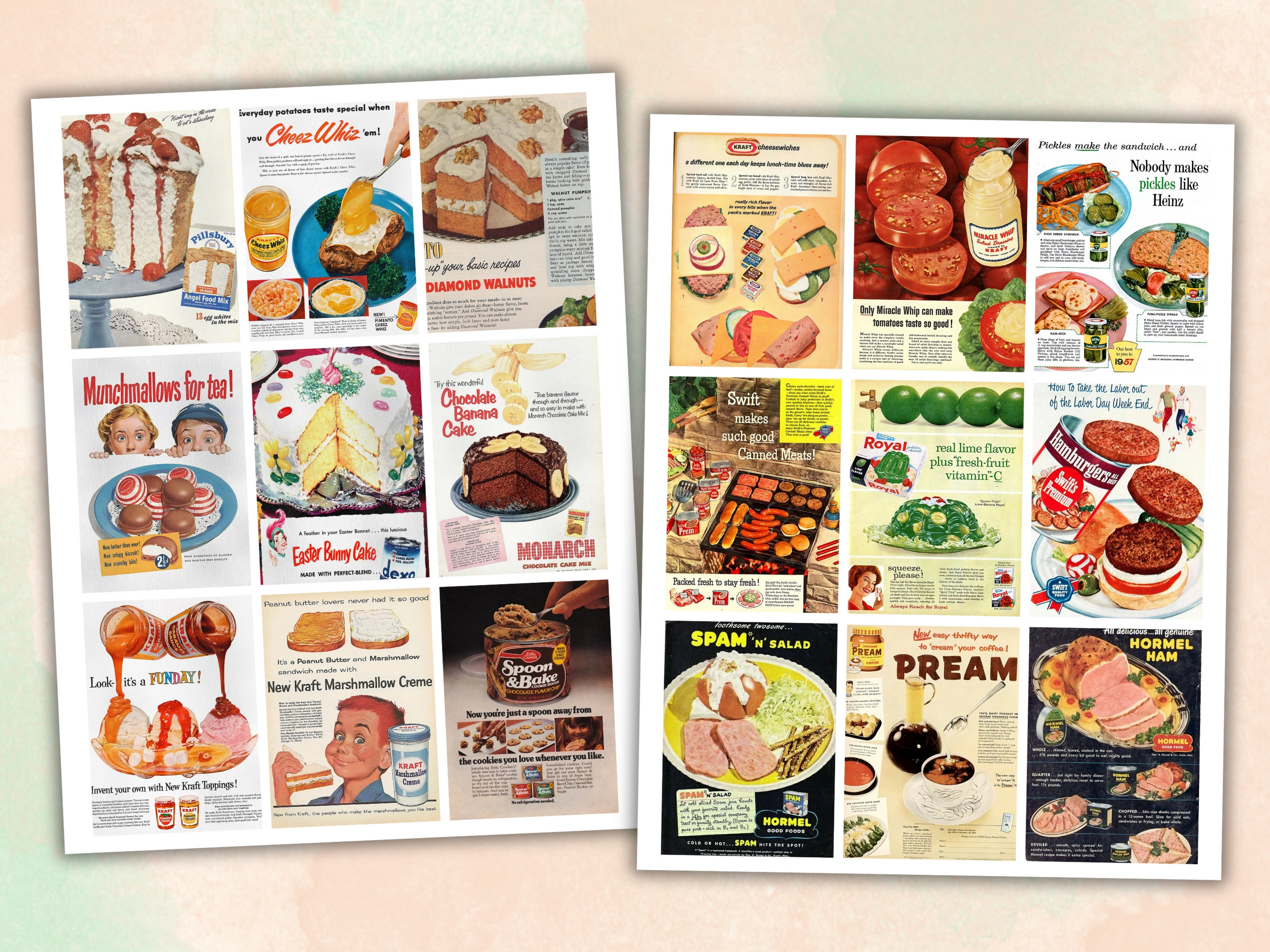 Fast Food Advertisements Labels