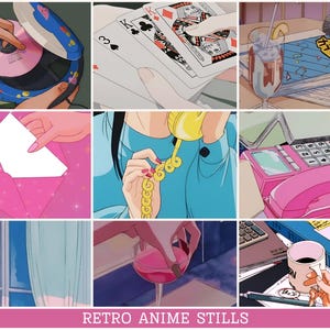 Japanse retro anime-stills vol.2 | Vintage manga-strips uit de jaren 90 esthetische scènes kortstondig | DIGITALE DOWNLOAD