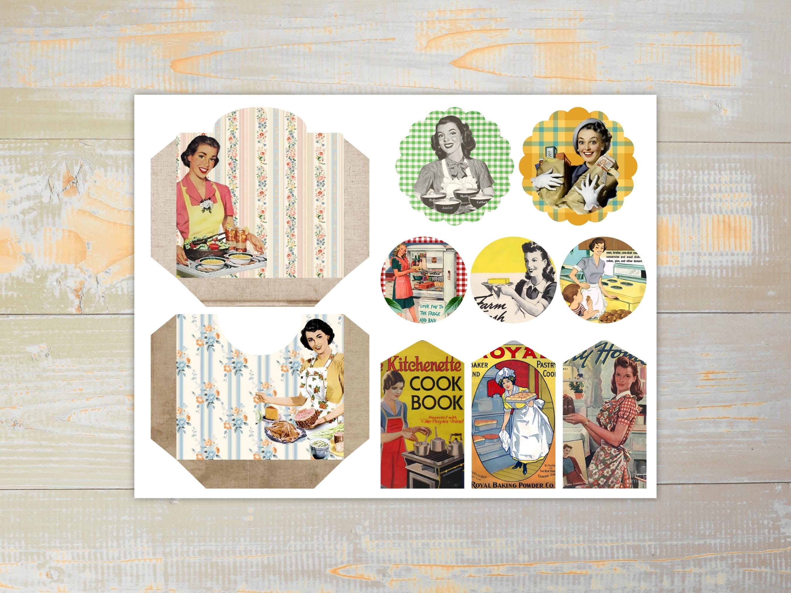 Retro Kitchen Junk Journal Kit | Vintage Cooking Ephemera (digital ...