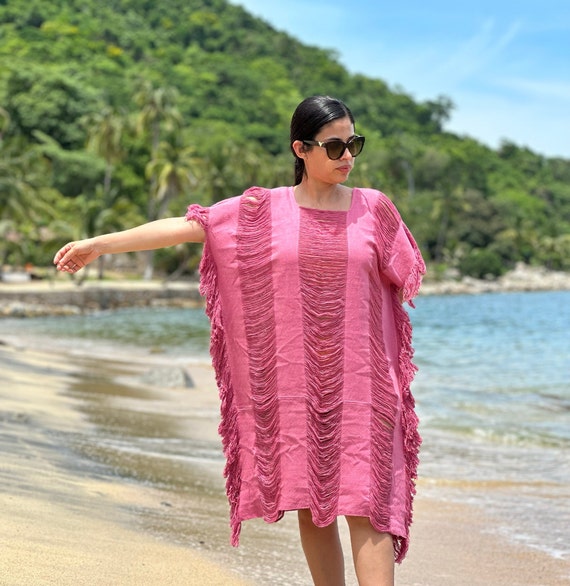 Couvre-vêtements de plage, robe tulum, bohème chic, vêtements bio